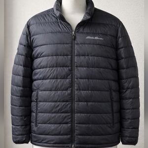 Eddie Bauer Men's Dark Gray Puffer Jacket 2X